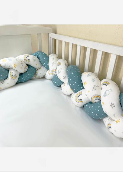 Bunny Braided crib bumper